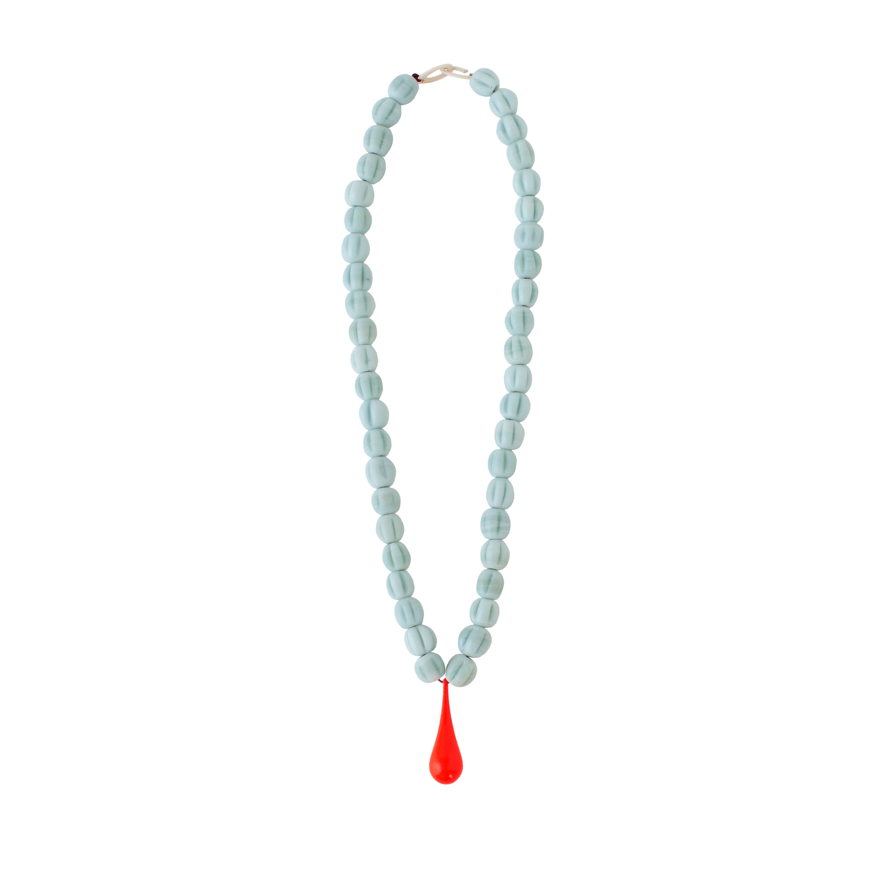 Drop Wave Chiclette Necklace