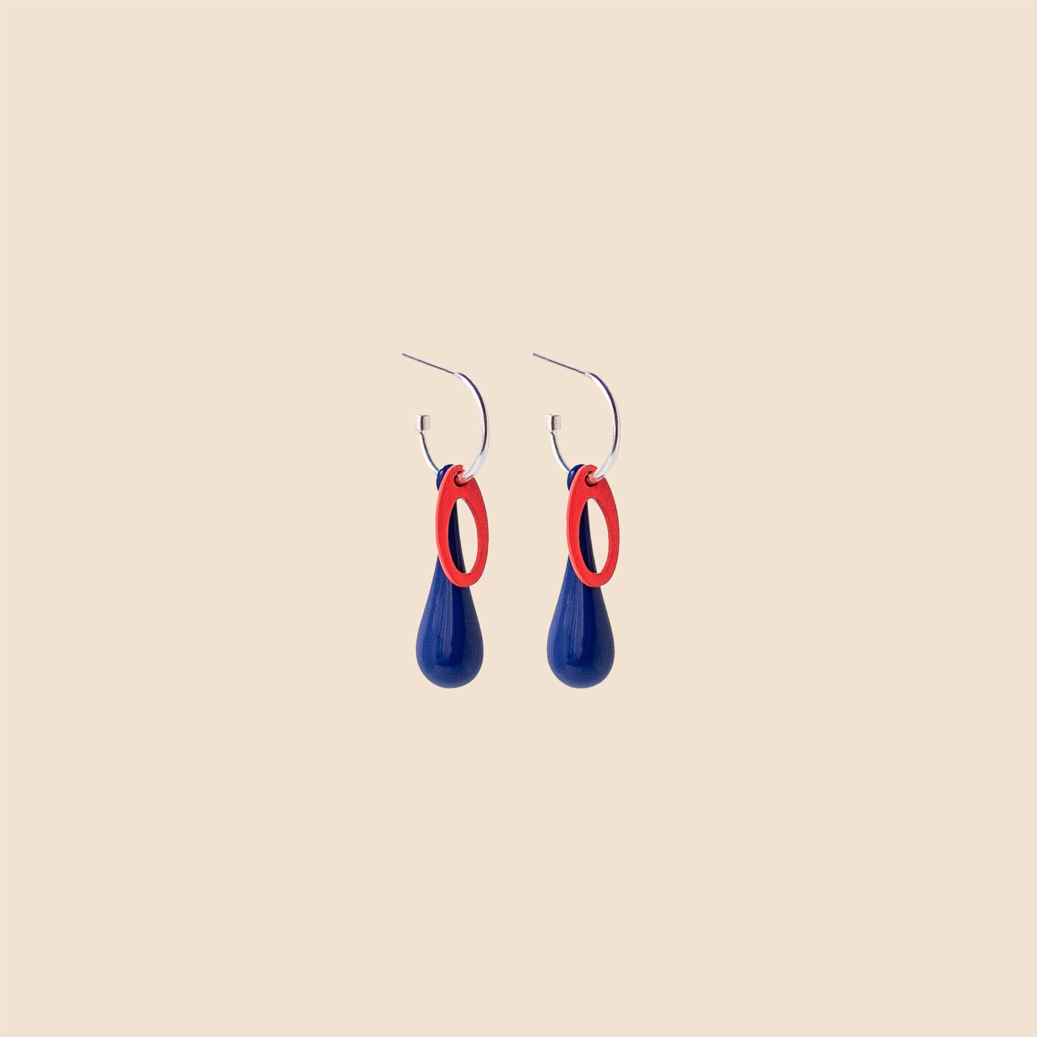 M&M Bold Earrings - Blue/Chiclette