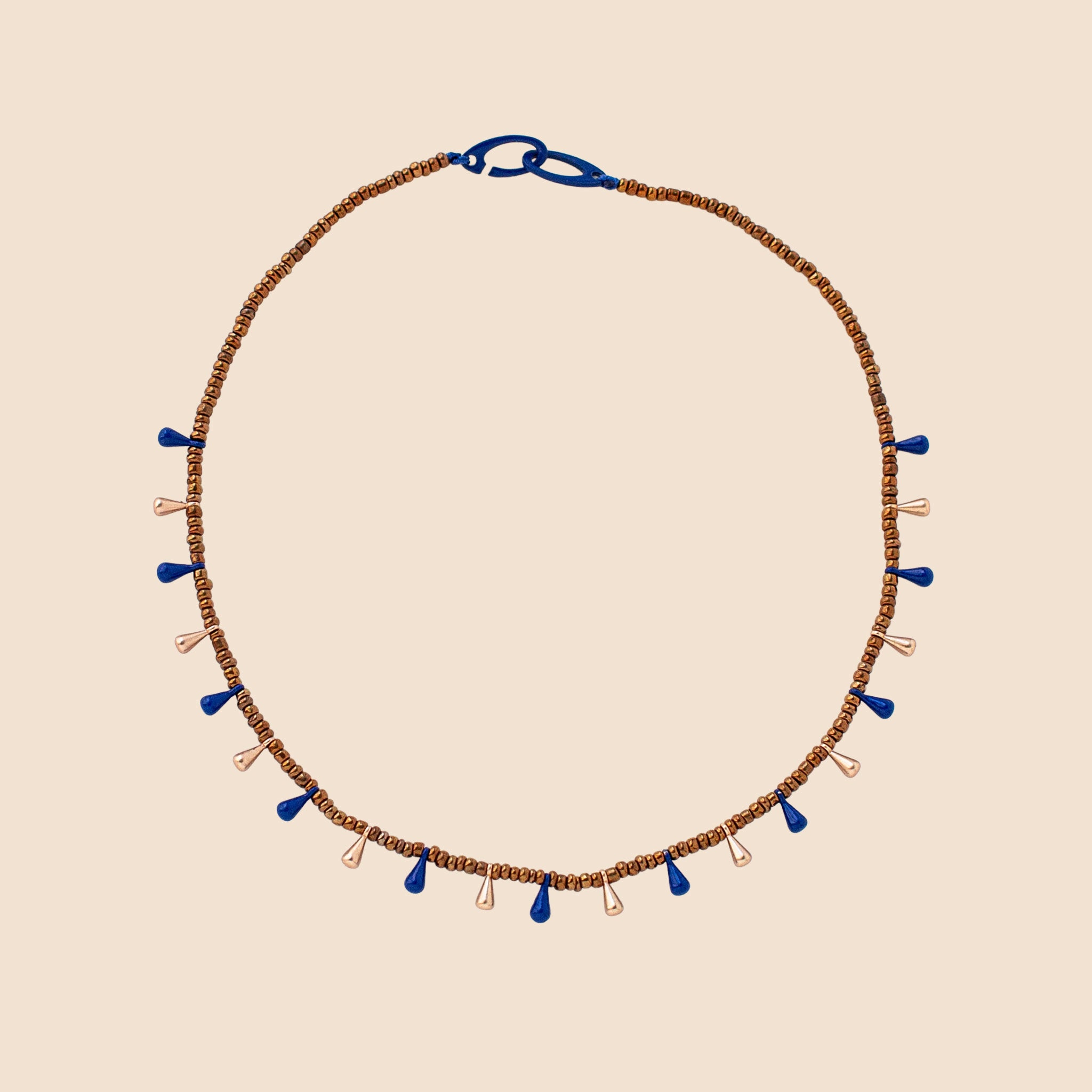 Dewi Necklace Blue/Gold