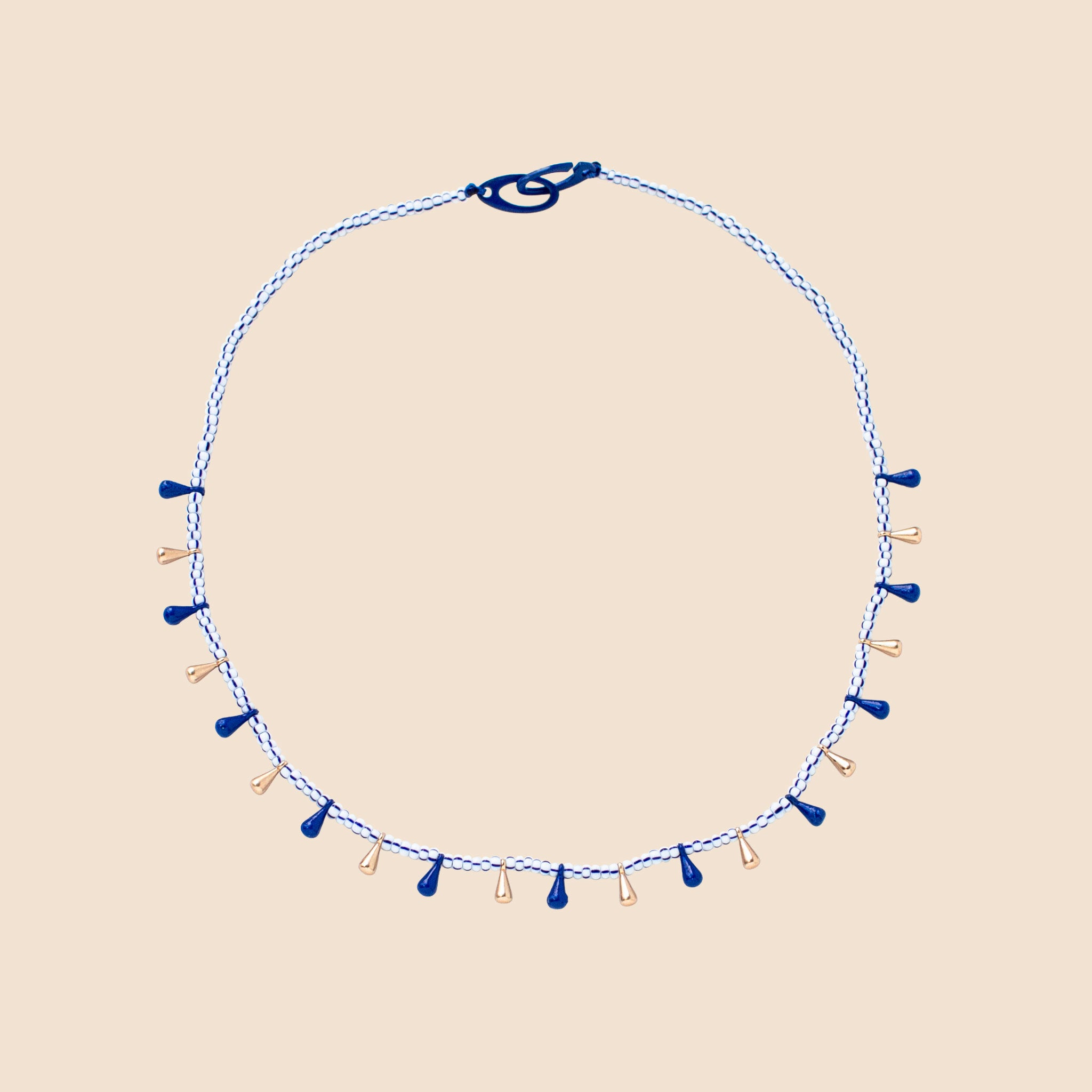 Dewi Necklace Blue/Lines
