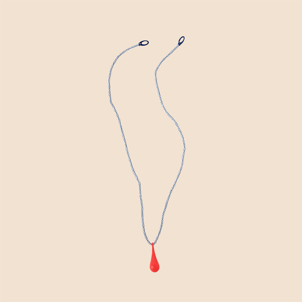 Drop Bold Necklace - Chiclette/Lines