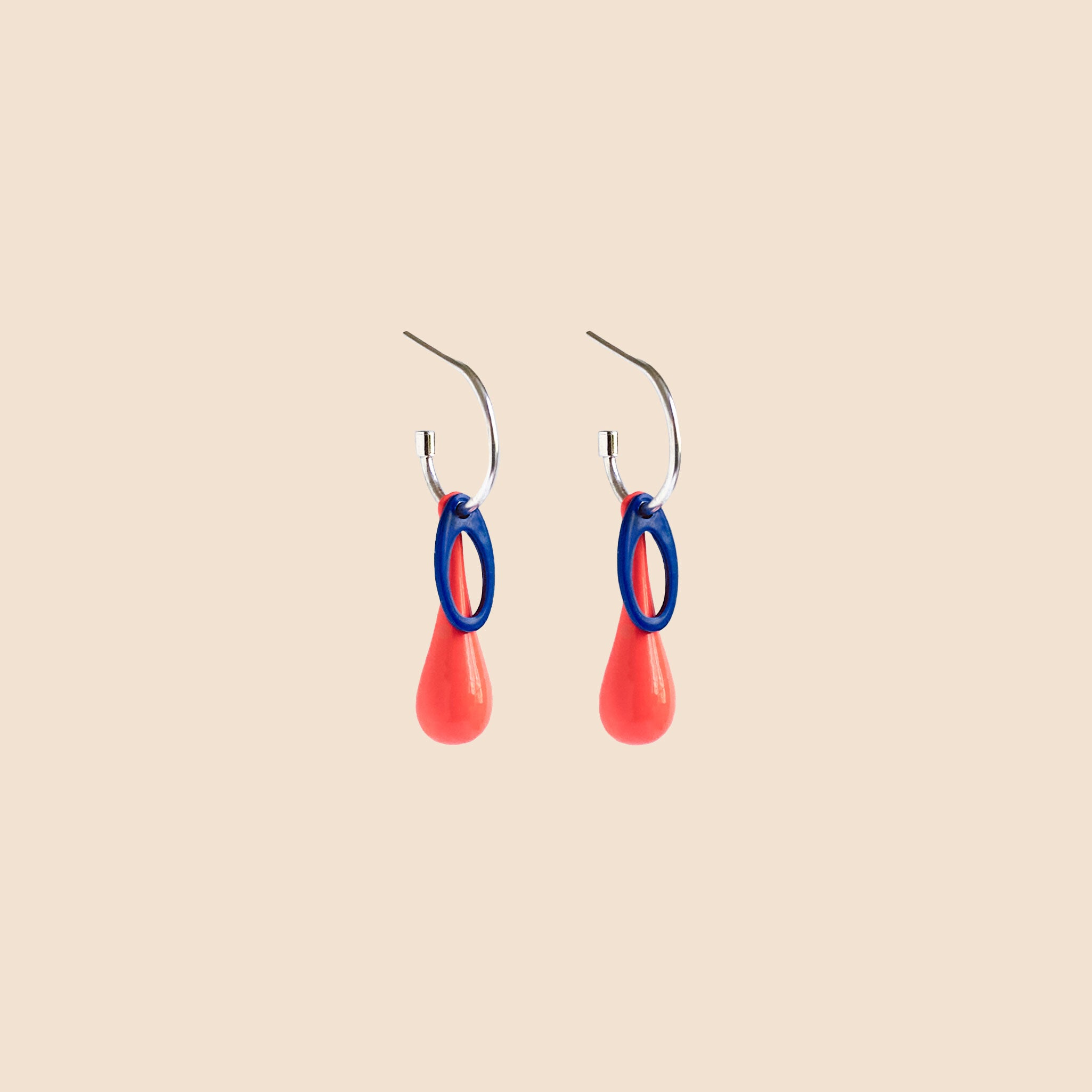 M&M Bold Earrings - Chiclette/Blue